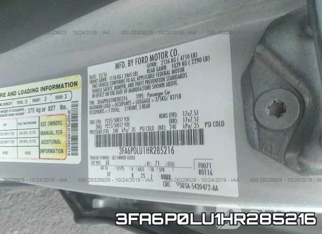 3FA6P0LU1HR285216 фото 10