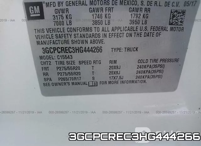 3GCPCREC3HG444266 фото 10