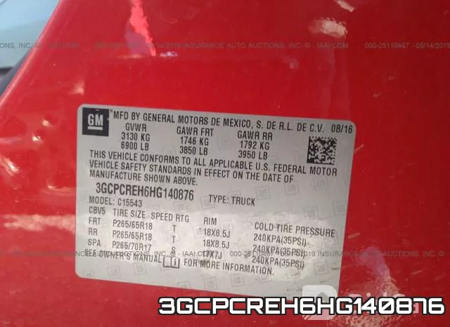 3GCPCREH6HG140876 фото 10