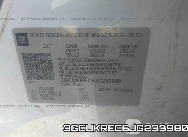 3GCUKREC6JG233980 фото 10