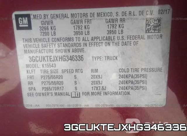 3GCUKTEJXHG346336 фото 10