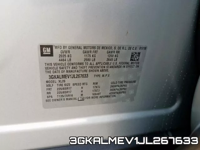 3GKALMEV1JL267633 фото 2