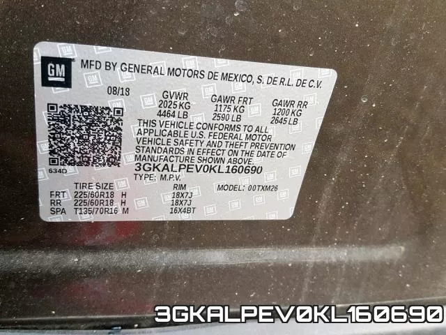 3GKALPEV0KL160690 фото 2