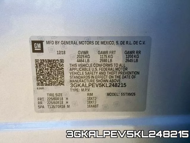 3GKALPEV5KL248215 фото 2