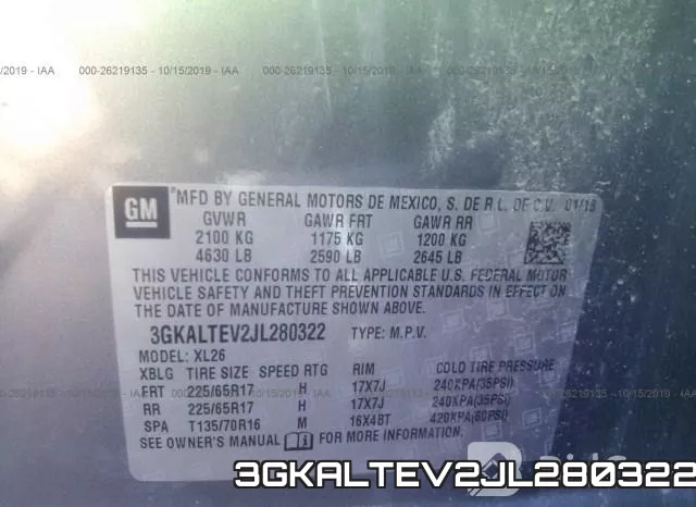 3GKALTEV2JL280322 фото 10