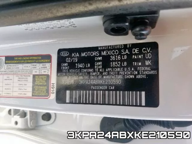 3KPA24ABXKE210590 фото 2