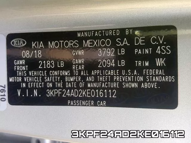 3KPF24AD2KE016112 фото 2
