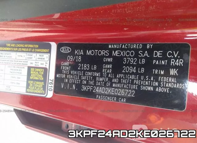 3KPF24AD2KE026722 фото 9