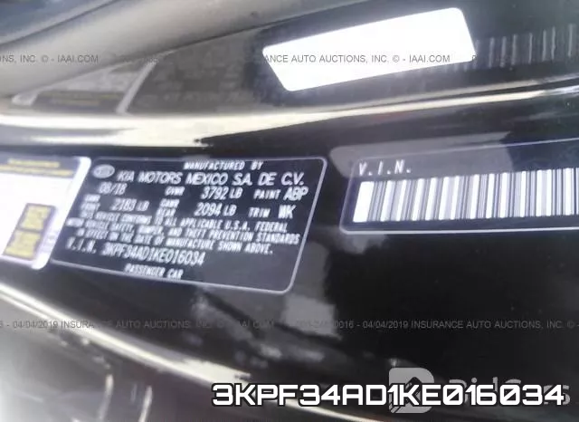 3KPF34AD1KE016034 фото 8