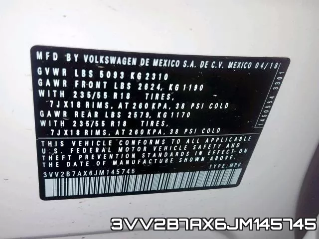 3VV2B7AX6JM145745 фото 2