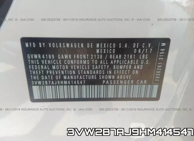 3VW2B7AJ9HM414547 фото 10