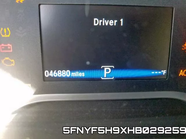 5FNYF5H9XHB029259 фото 8
