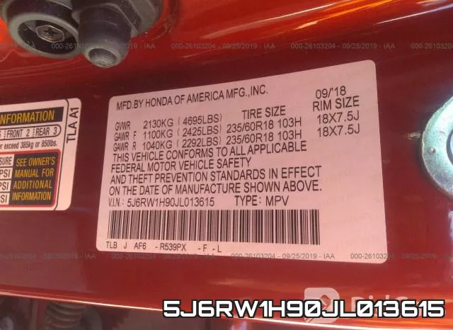5J6RW1H90JL013615 фото 10