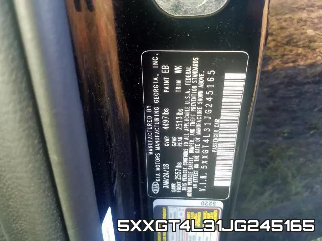5XXGT4L31JG245165 фото 2