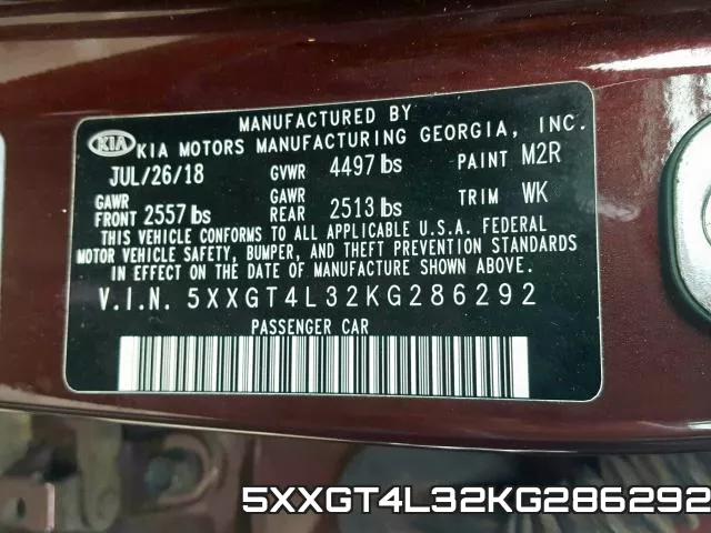5XXGT4L32KG286292 фото 2
