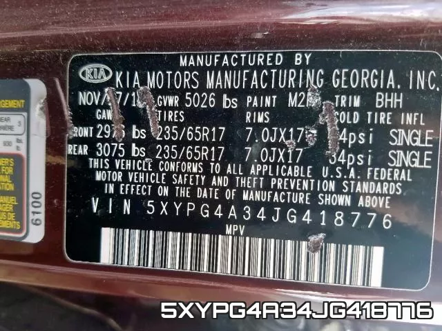 5XYPG4A34JG418776 фото 2