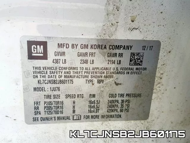 KL7CJNSB2JB601175 фото 2