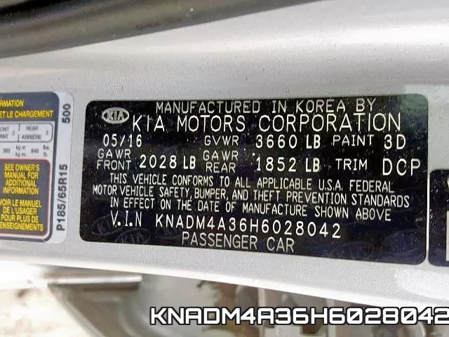 KNADM4A36H6028042 фото 2