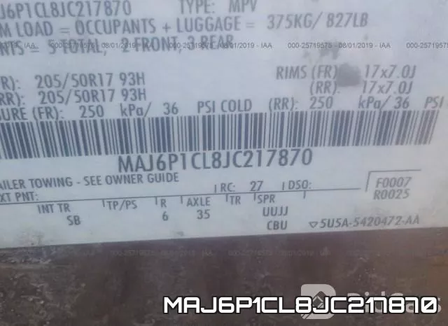 MAJ6P1CL8JC217870 фото 10