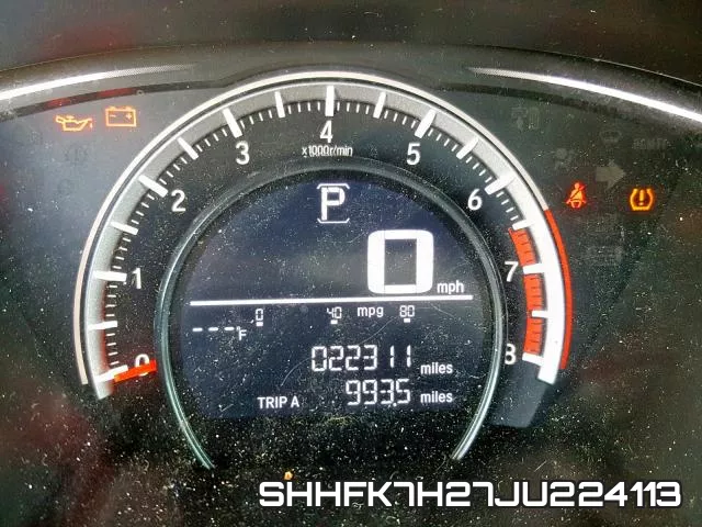 SHHFK7H27JU224113 фото 9