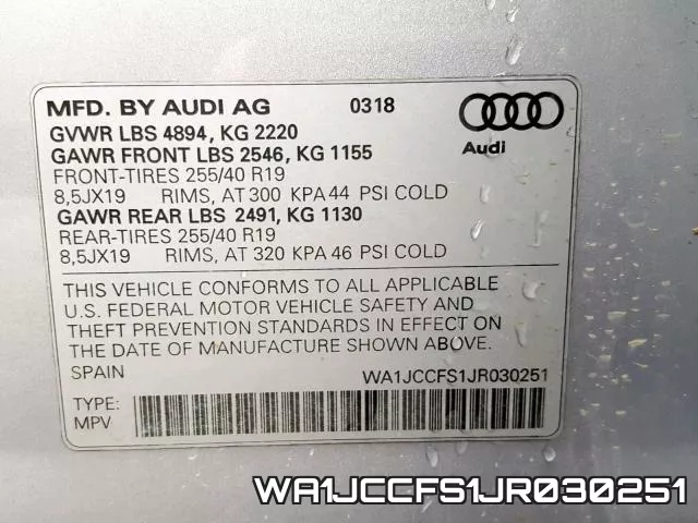WA1JCCFS1JR030251 фото 2