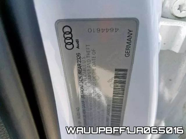 WAUUPBFF1JA065016 фото 2