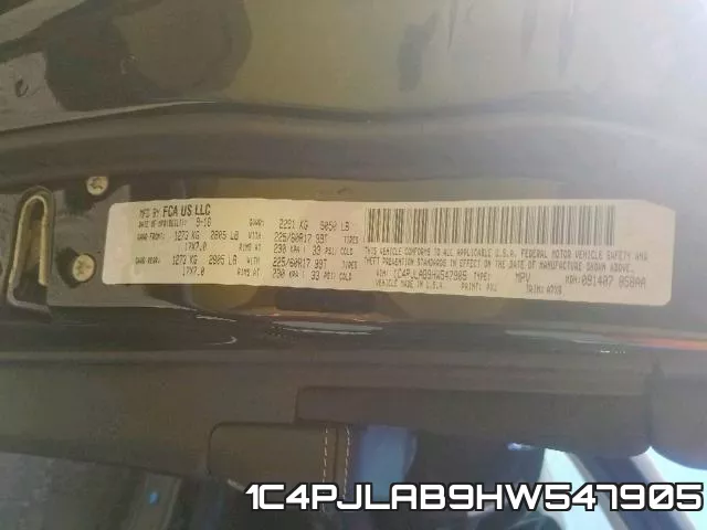 1C4PJLAB9HW547905 фото 2