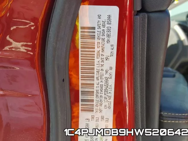 1C4PJMDB9HW520642 фото 2