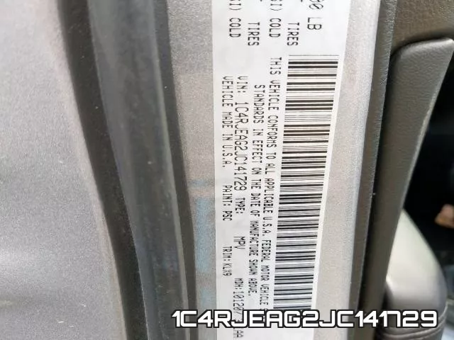 1C4RJEAG2JC141729 фото 2