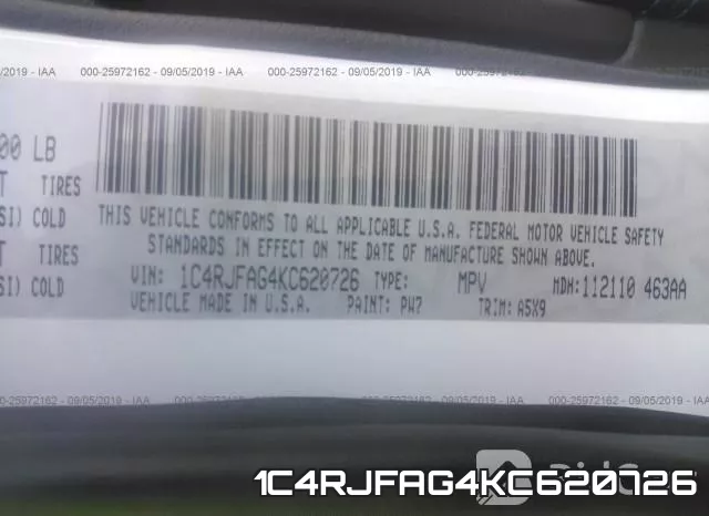 1C4RJFAG4KC620726 фото 10