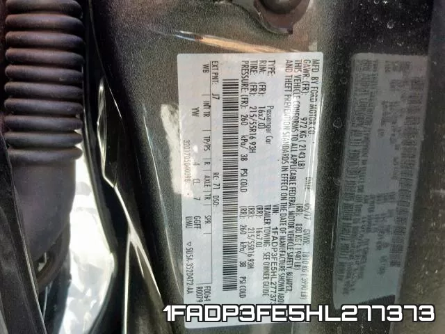 1FADP3FE5HL277373 фото 2