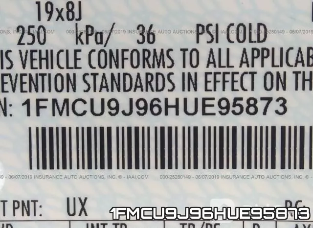 1FMCU9J96HUE95873 фото 10