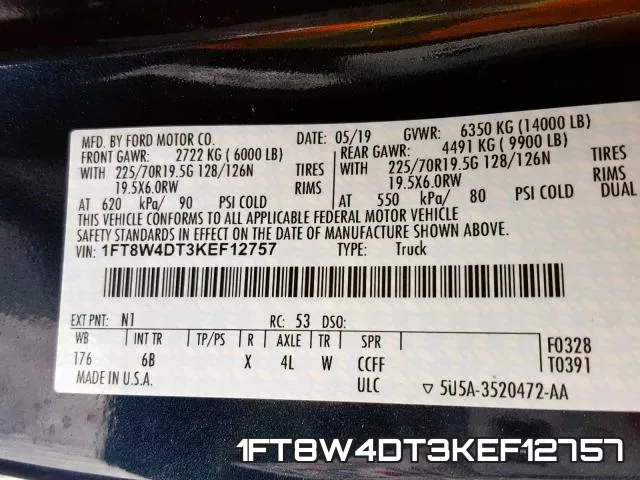 1FT8W4DT3KEF12757 фото 2