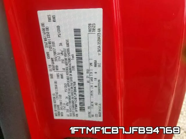 1FTMF1CB7JFB94768 фото 2