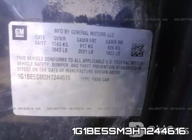 1G1BE5SM3H7244616 фото 10