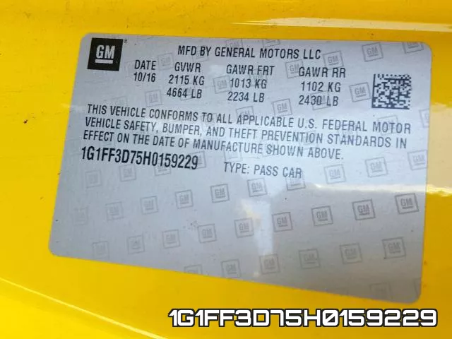1G1FF3D75H0159229 фото 2