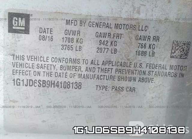 1G1JD6SB9H4108138 фото 10