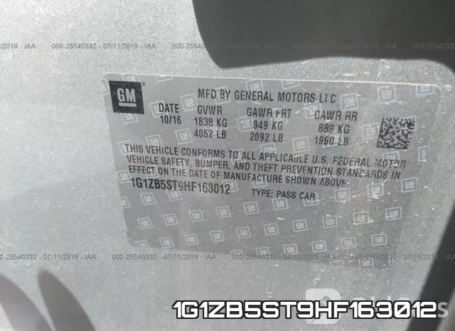 1G1ZB5ST9HF163012 фото 9