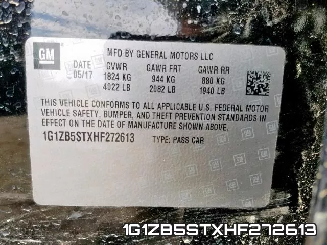 1G1ZB5STXHF272613 фото 2