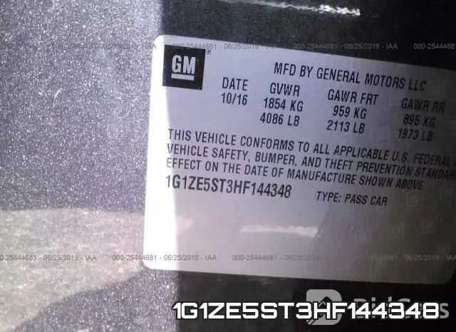 1G1ZE5ST3HF144348 фото 10