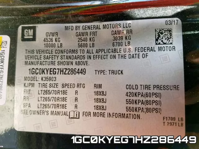 1GC0KYEG7HZ286449 фото 2