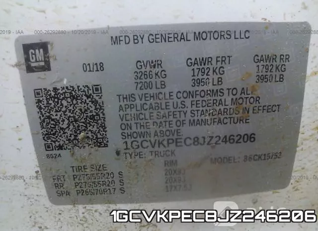 1GCVKPEC8JZ246206 фото 10