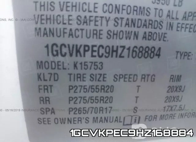 1GCVKPEC9HZ168884 фото 10