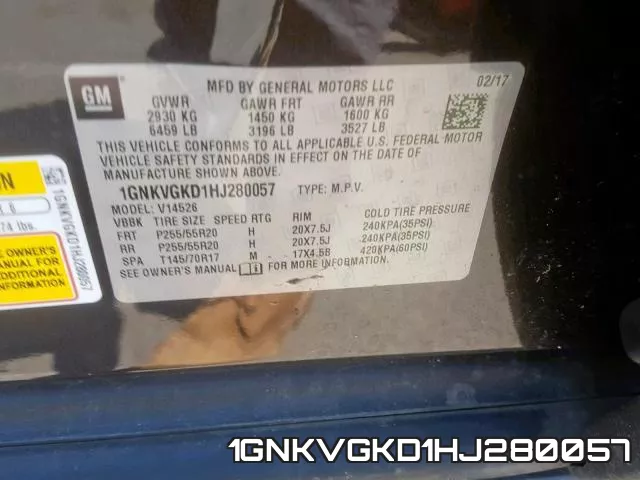 1GNKVGKD1HJ280057 фото 2
