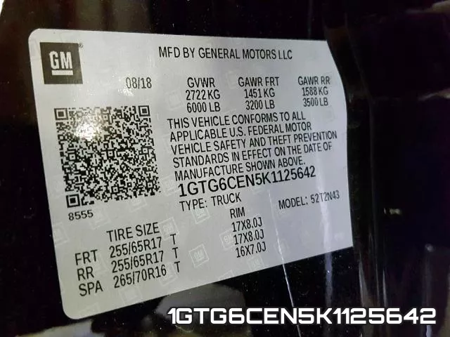 1GTG6CEN5K1125642 фото 2