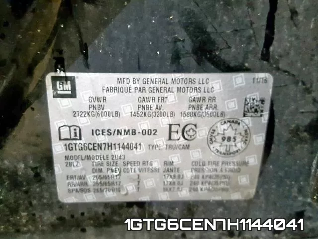 1GTG6CEN7H1144041 фото 2