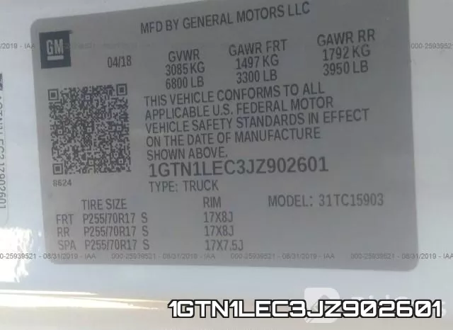 1GTN1LEC3JZ902601 фото 10