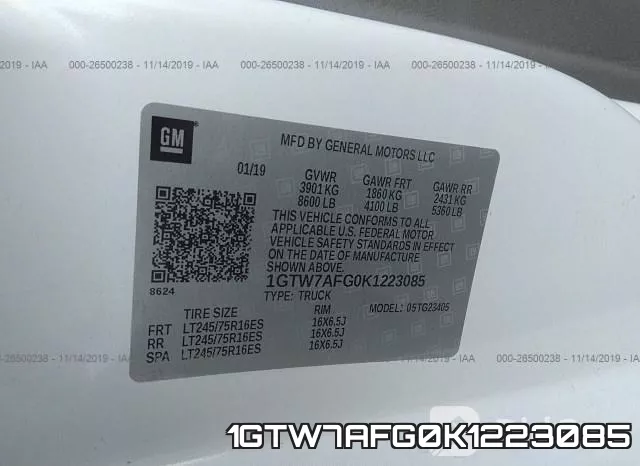 1GTW7AFG0K1223085 фото 10