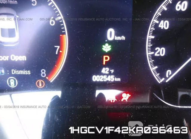 1HGCV1F42KA036463 фото 8