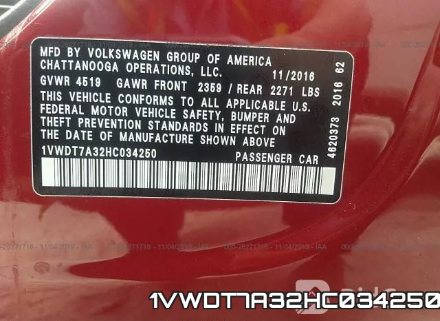 1VWDT7A32HC034250 фото 10